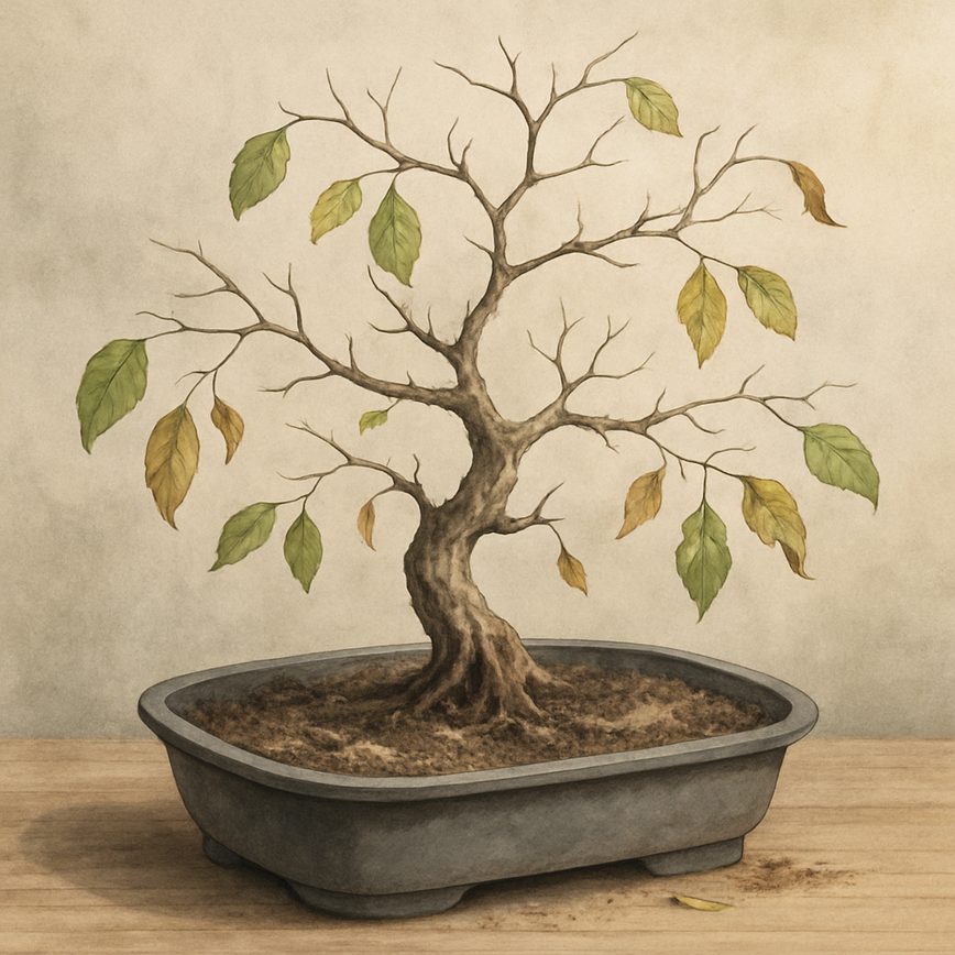 Почему бонсай не растёт